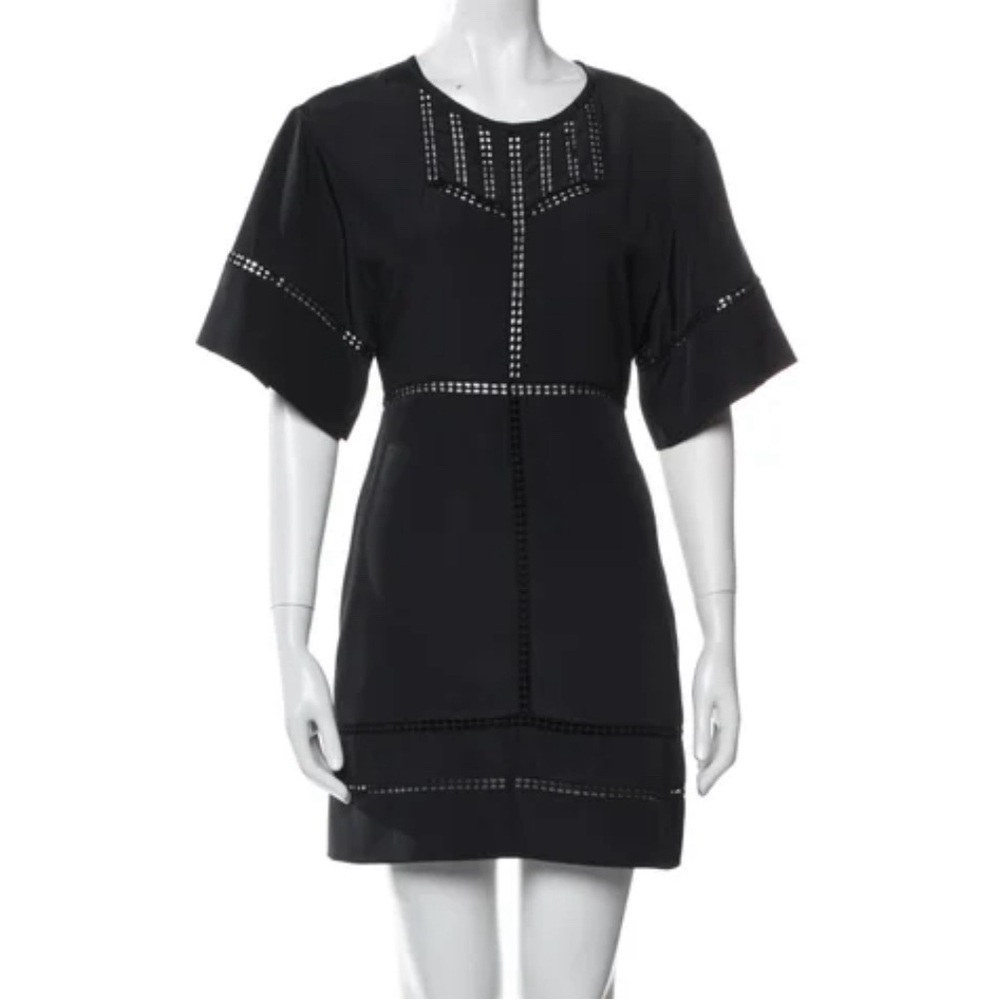 IRO black eyelet dress, size 40